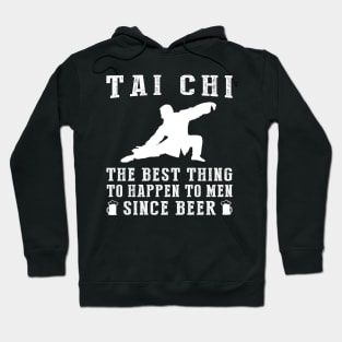 Flow and Sip: 'Tai-Chi - Better Than Beer & Wine' Funny T-Shirt Hoodie